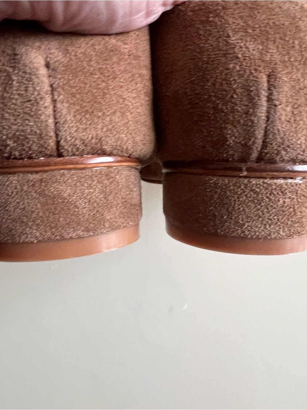 HOME WORK ATELIER Tabi Ballet Flats Suede Brown Minimalist Shoes - Picture 13 of 16